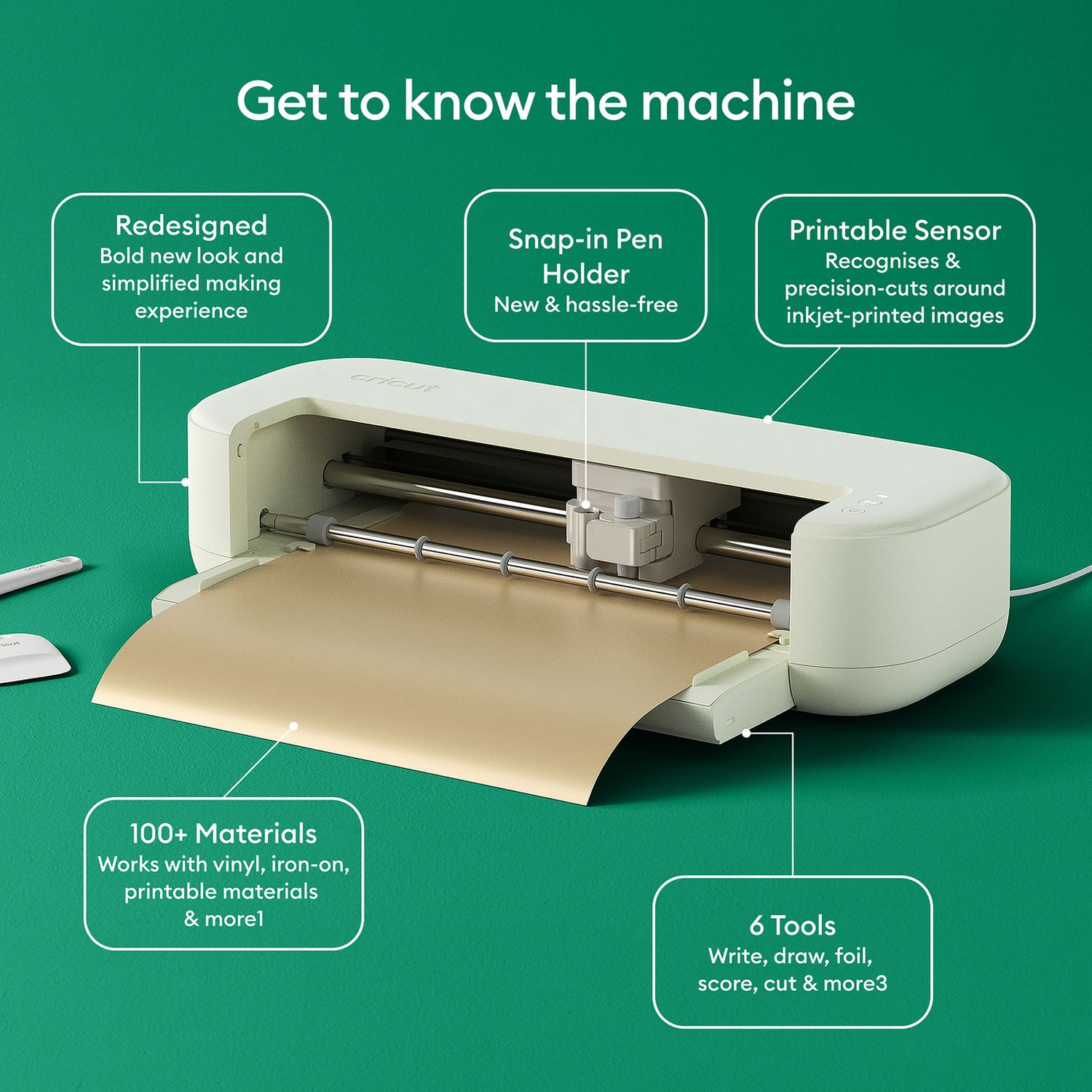 Cricut Explore 5 Essential Bundle cutting machine (British brand)