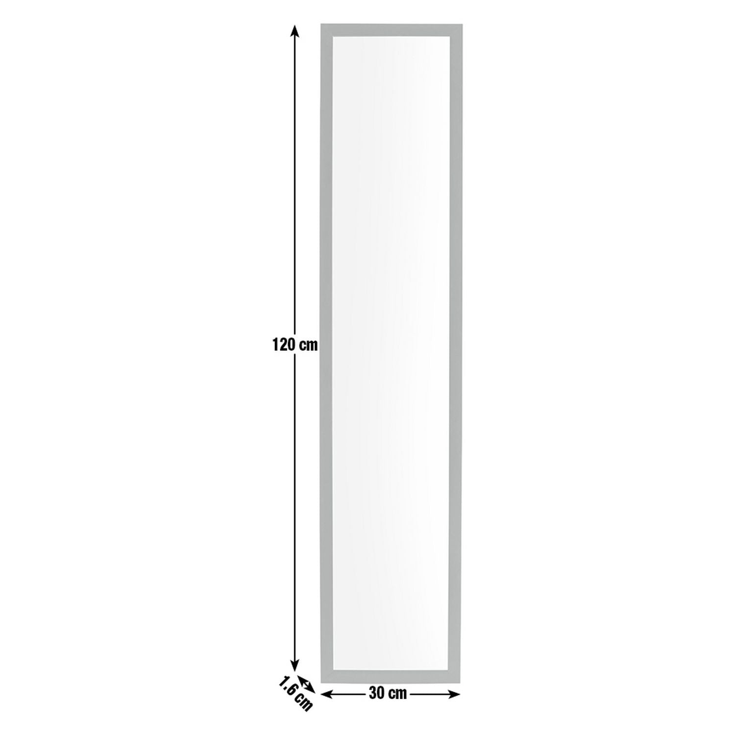 Home Essentials over the door mirror black full length, imported from the UK