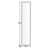 Home Essentials over the door mirror black full length, imported from the UK