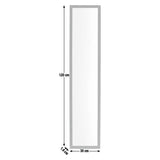 Home Essentials over the door mirror black full length, imported from the UK