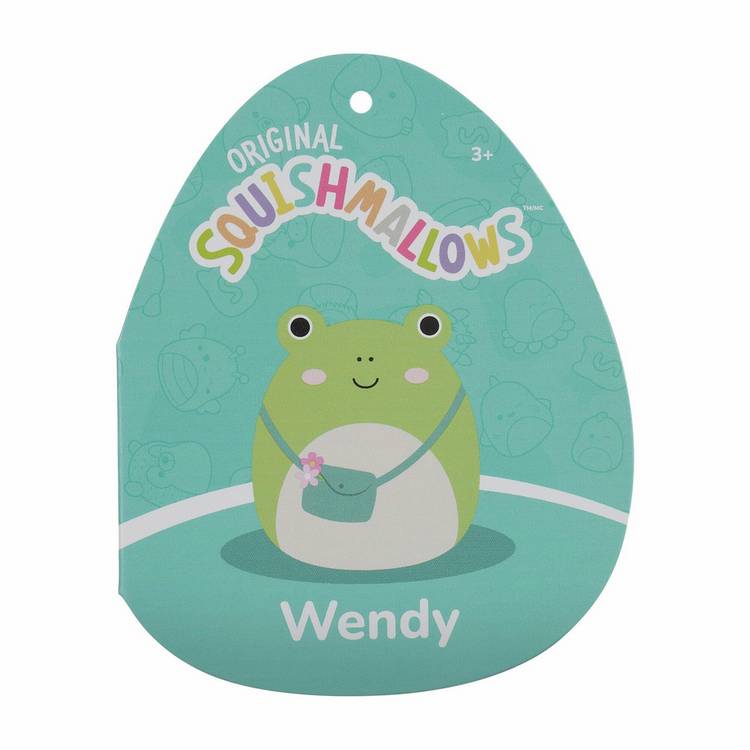 Squishmallows Wendy the Green Frog soft toy 7.5-inch (British brand)