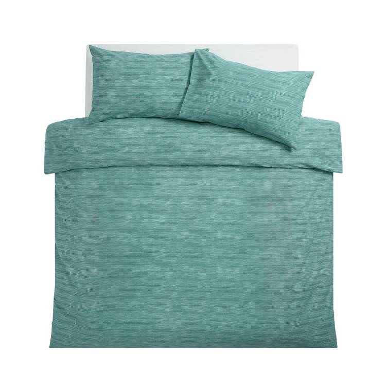 Argos Home bedding set teal stripe single - British product