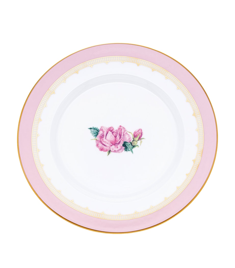 Halcyon Days Castle of Mey Rose plate 21cm (British brand)