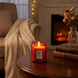 Livingandhome scented candle Orange Breeze After Rain 200g - British product