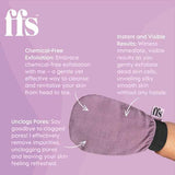 FFS Beauty Double Sided Exfoliating Mitt Purple - British product