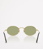 Ray-Ban RB3547 oval metal sunglasses rose gold - British product