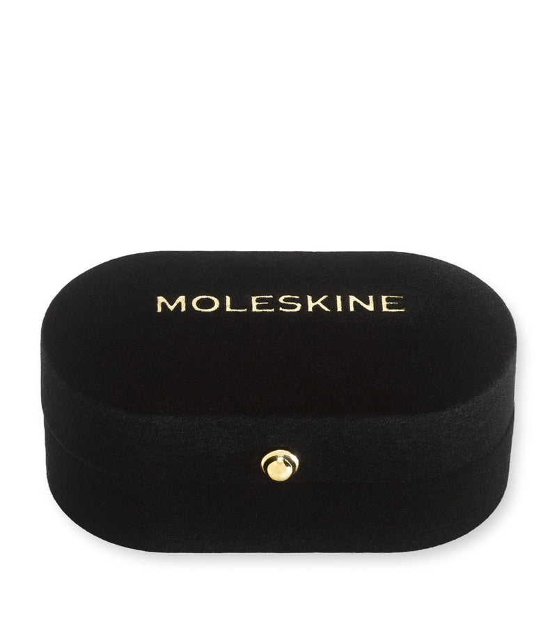 Moleskine gold-plated O notebook charm, imported from the UK
