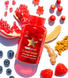 Hairtamin Gummy Stars hair supplement gummies 60 Gummies, UK version
