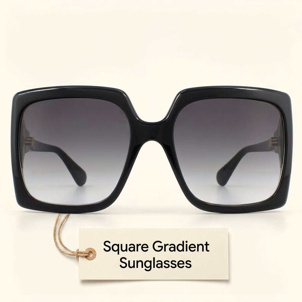 Gucci GG0876S schwarze, gradientenfarbene, übergroße Sonnenbrille, UK-Version