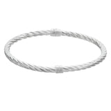 Revere sterling silver hinged twist bangle, UK version