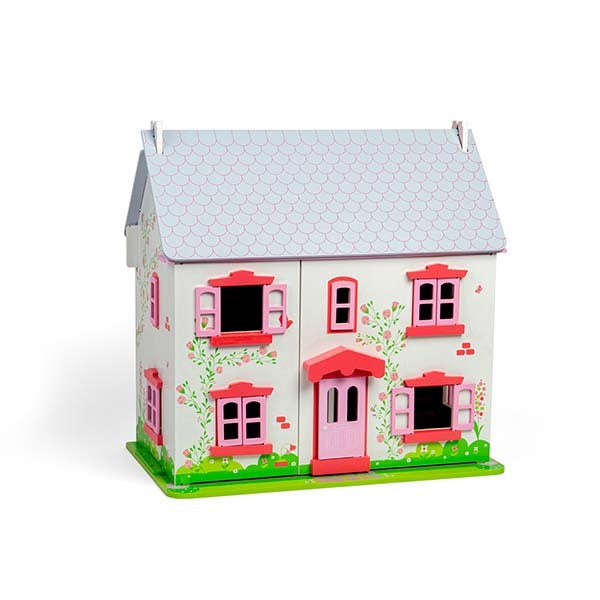 Bigjigs Toys Heritage Rose Cottage Dolls House