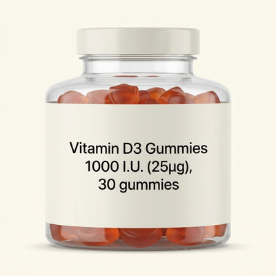 Holland & Barrett Holland & Barrett Vegan Vitamin D 1000 IU 30 Gummies Orange Flavour- Buy online at McGrocer