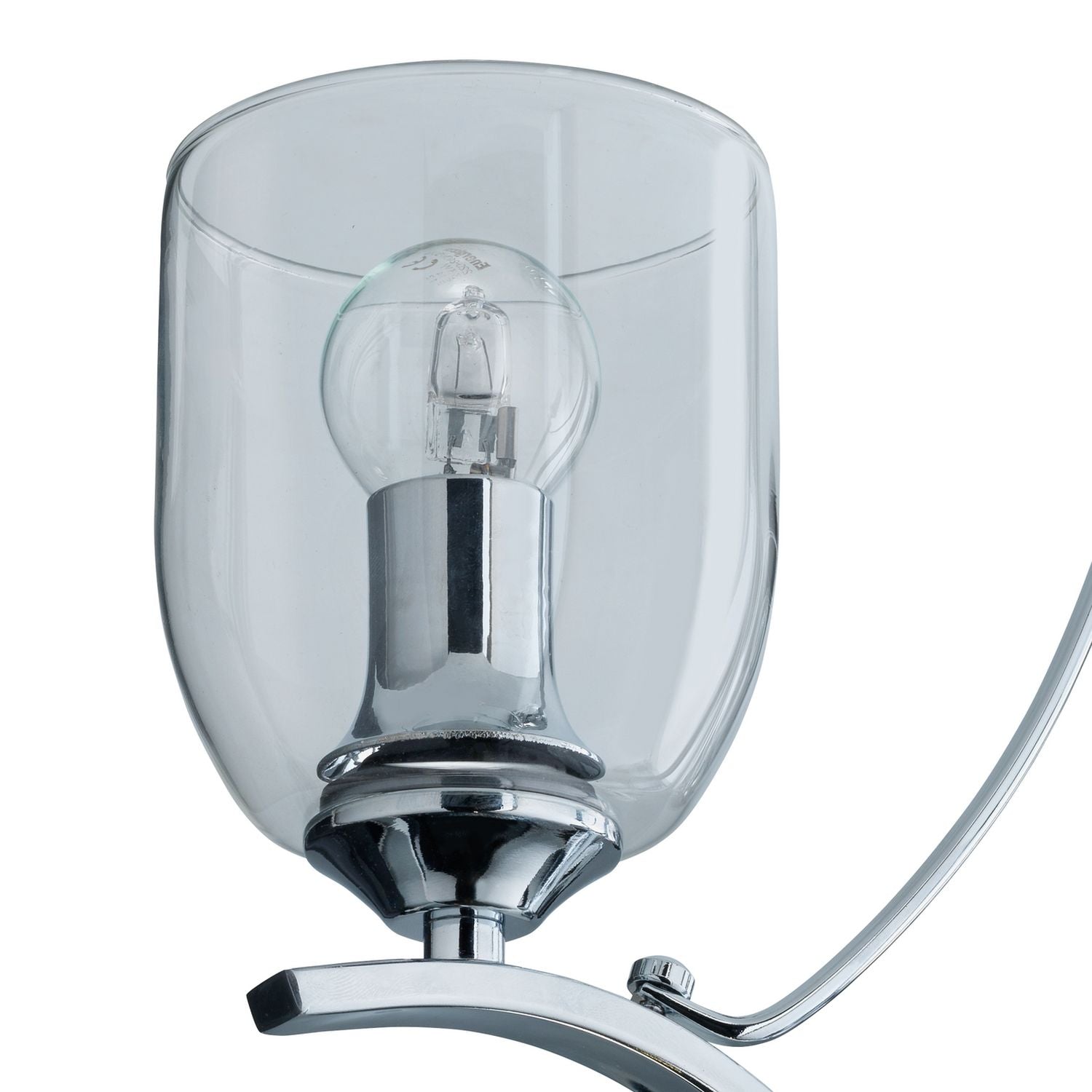 Argos Home 3-light chrome ceiling fitting with glass shades, UK version