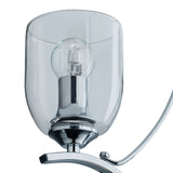 Argos Home 3-light chrome ceiling fitting with glass shades, UK version