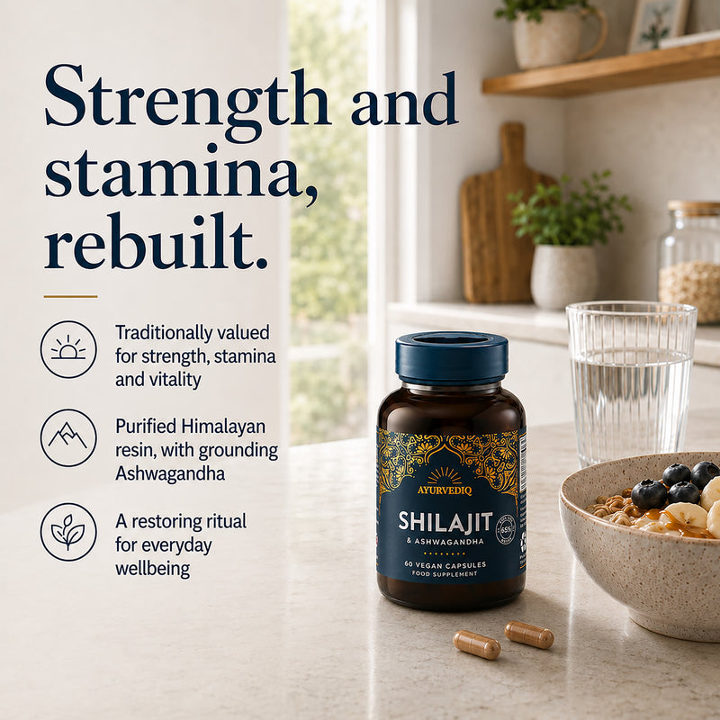 Ayurvediq Shilajit & Ashwagandha capsules 60 - British product