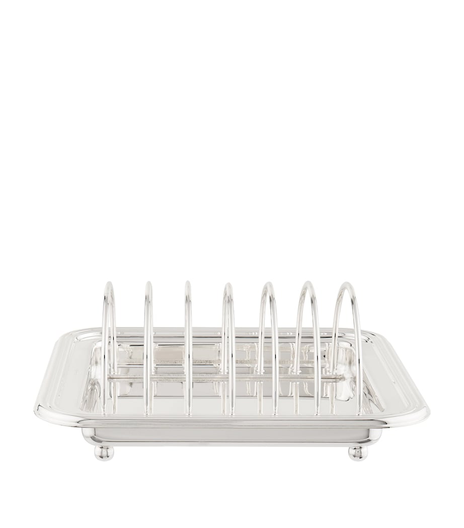 Greggio silver-plated Georgian toast rack (British brand)