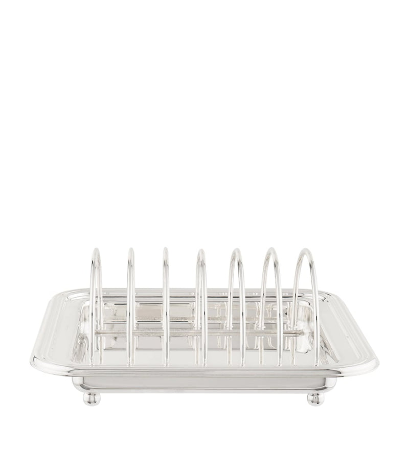 Greggio silver-plated Georgian toast rack (British brand)