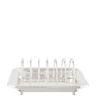 Greggio silver-plated Georgian toast rack (British brand)