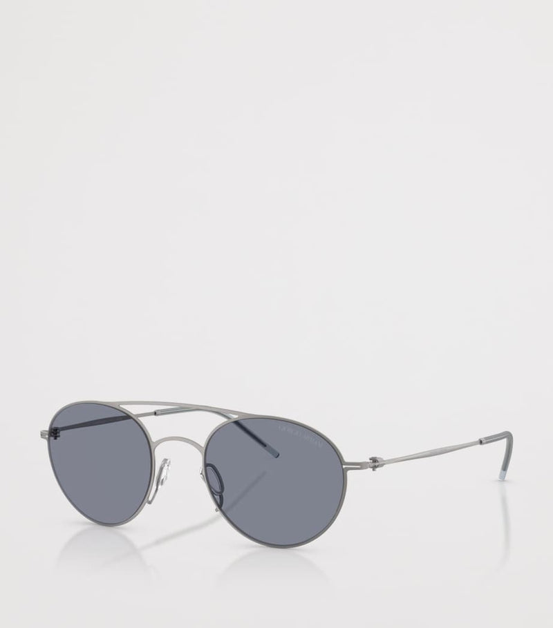 Giorgio Armani round metal sunglasses (British brand)