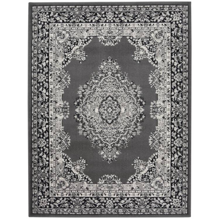 Homemaker grey cut pile rug 120x160cm, imported from the UK