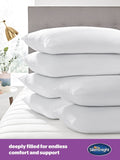 Almohadas Silentnight Medium Deep Sleep, paquete de 6 (marca británica)
