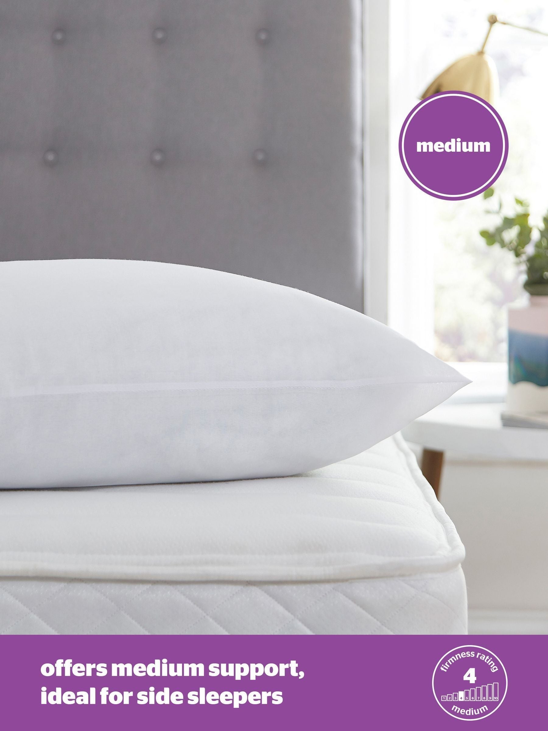 Almohadas Silentnight Medium Deep Sleep, paquete de 6 (marca británica)
