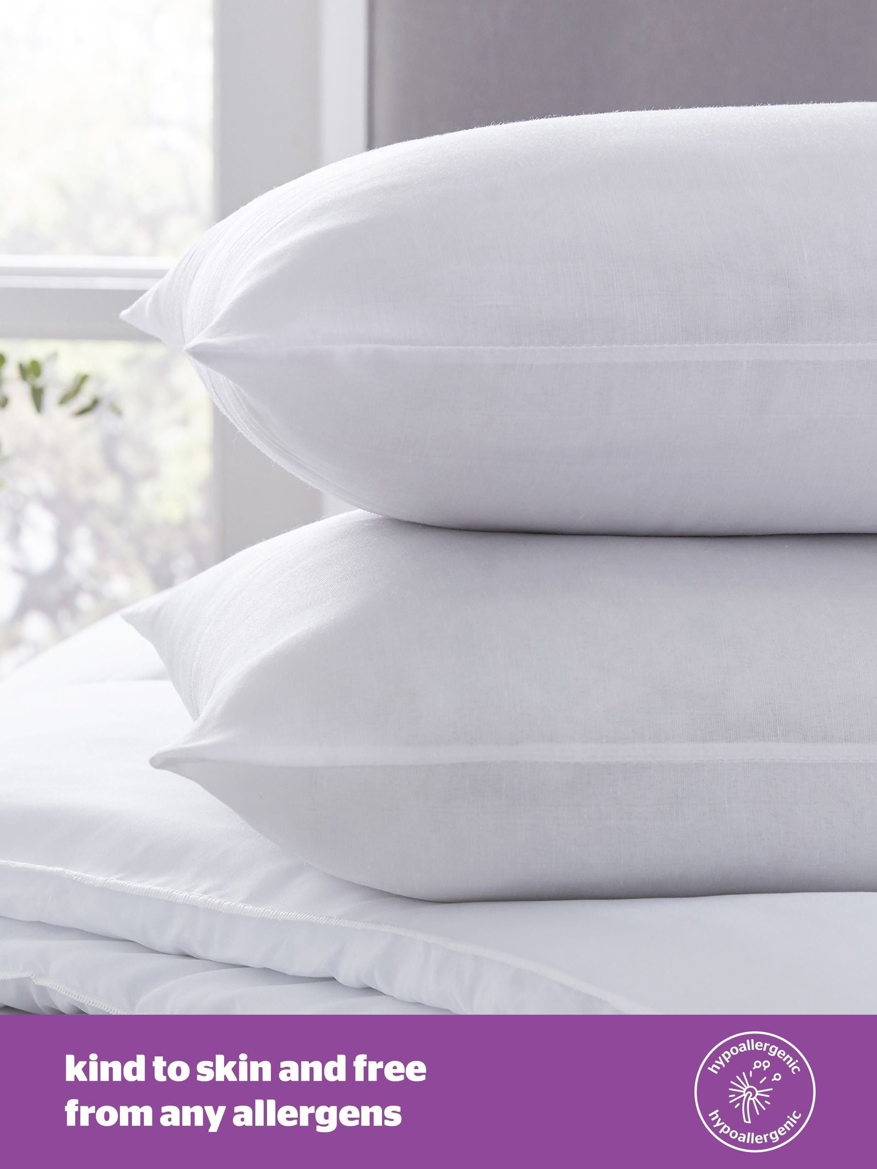 Almohadas Silentnight Medium Deep Sleep, paquete de 6 (marca británica)