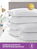 Almohadas Silentnight Medium Deep Sleep, paquete de 6 (marca británica)