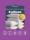 Silentnight Medium Deep Sleep Pillows 6 Pack (British brand)
