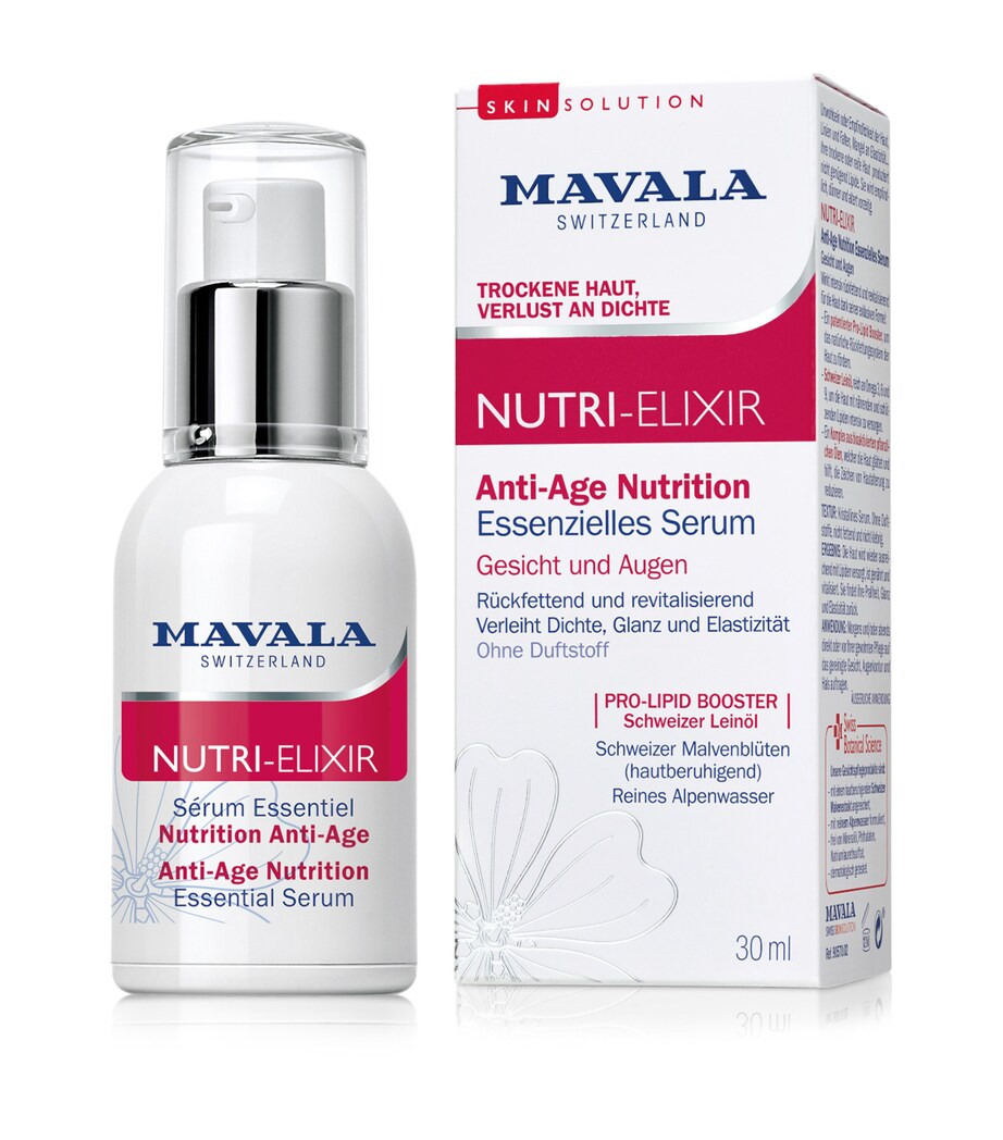 Mavala Nutri-Elixir Essential face serum 30ml, imported from the UK