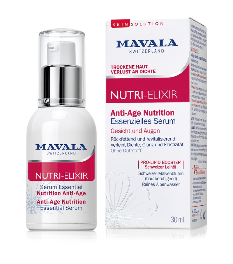 Mavala Nutri-Elixir Essential face serum 30ml, imported from the UK