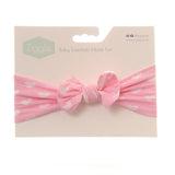Ziggle Baby Print Top Bow Turban Headband
