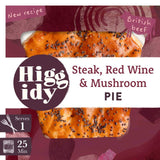 Higgidy Steak Mushroom & Red Wine Pie   250g GOODS M&S   