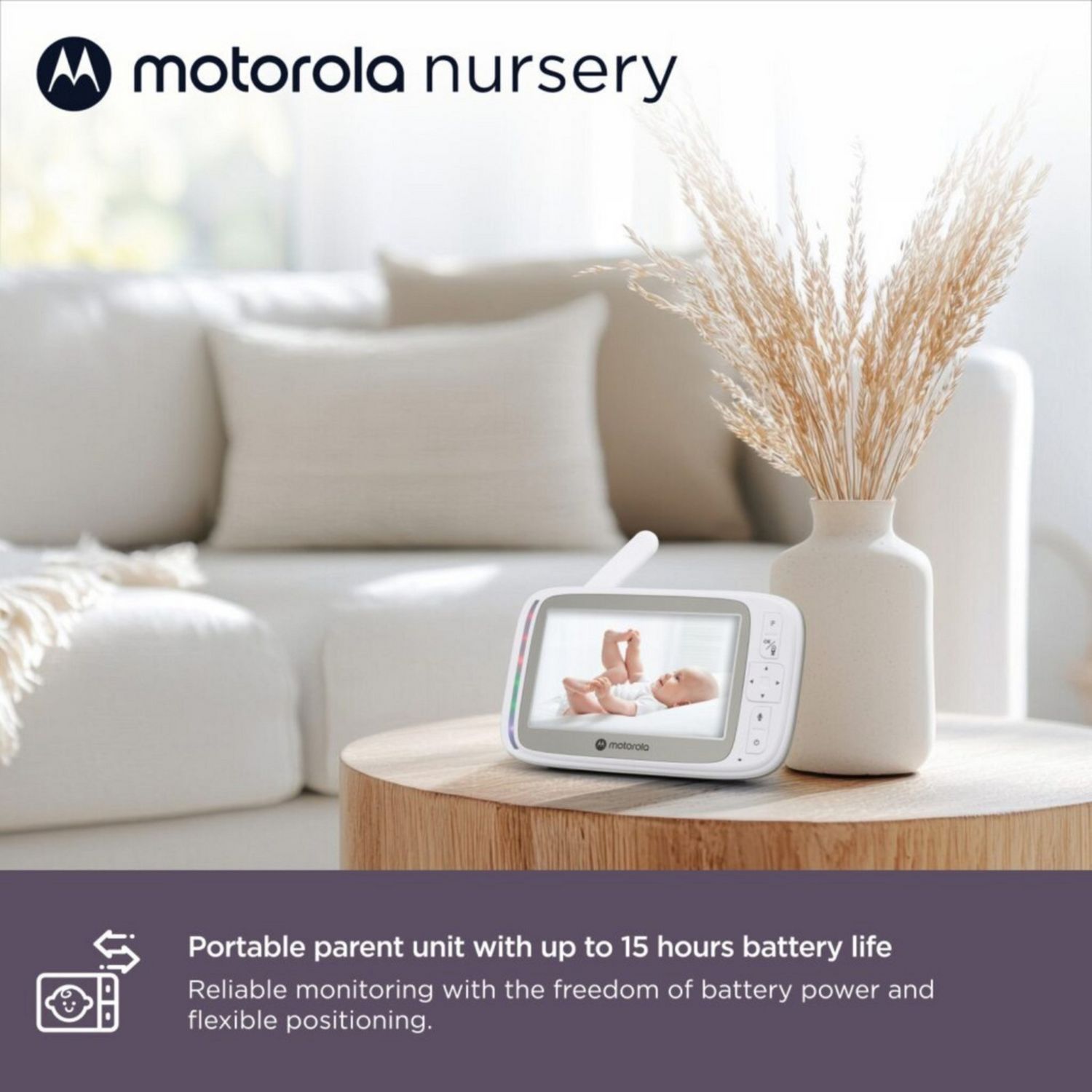 Motorola VM45 Connect smart video baby monitor 5 inch (British brand)