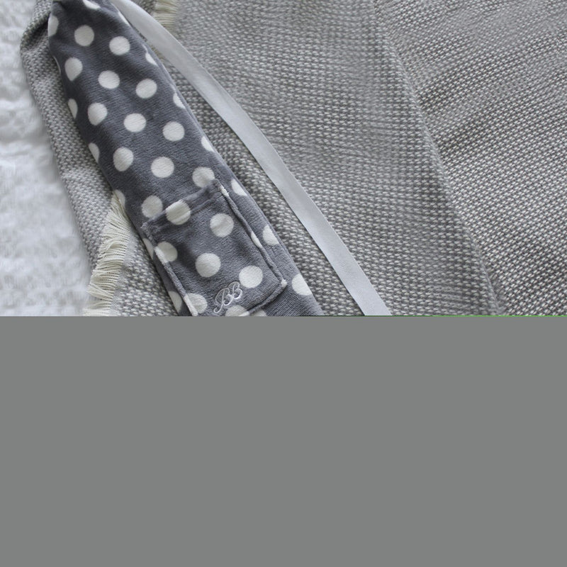 YUYU body hot water bottle in grey polka - British product