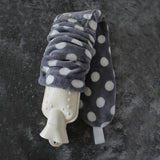 YUYU body hot water bottle in grey polka - British product