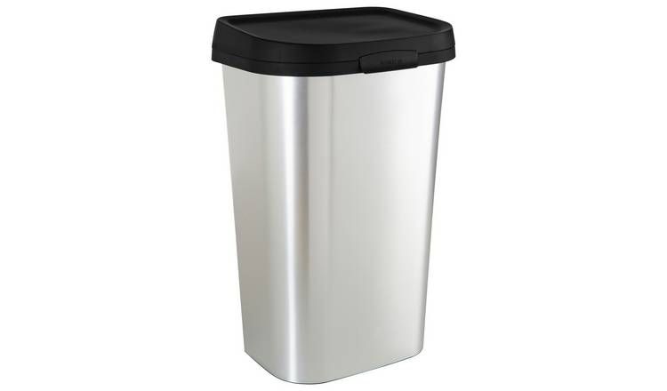 Curver Mistral 50 Litre Lift Top Bin - Silver GOODS Argos