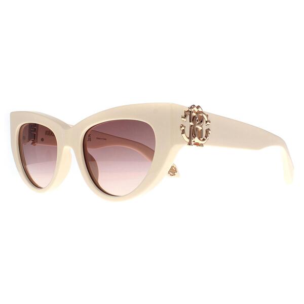 Roberto Cavalli sunglasses cat-eye gradient beige brown - British product