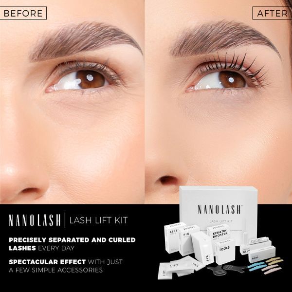 Nanolash lash lift kit with silicone rods, UK version