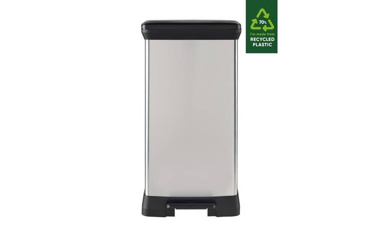 Curver 50 Litre Deco Pedal Bin - Silver GOODS Argos