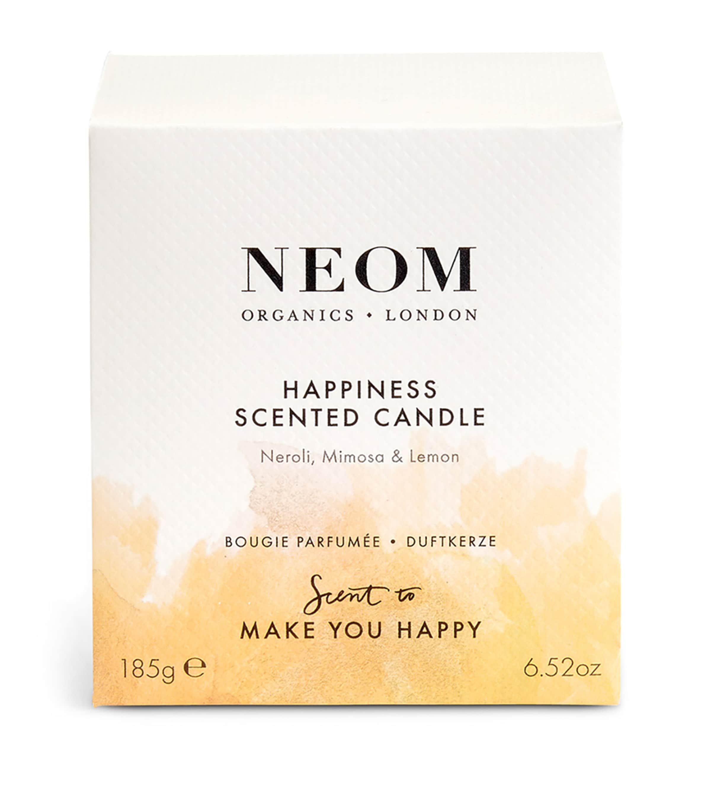 NEOM Happiness Candle 185g, imported from the UK