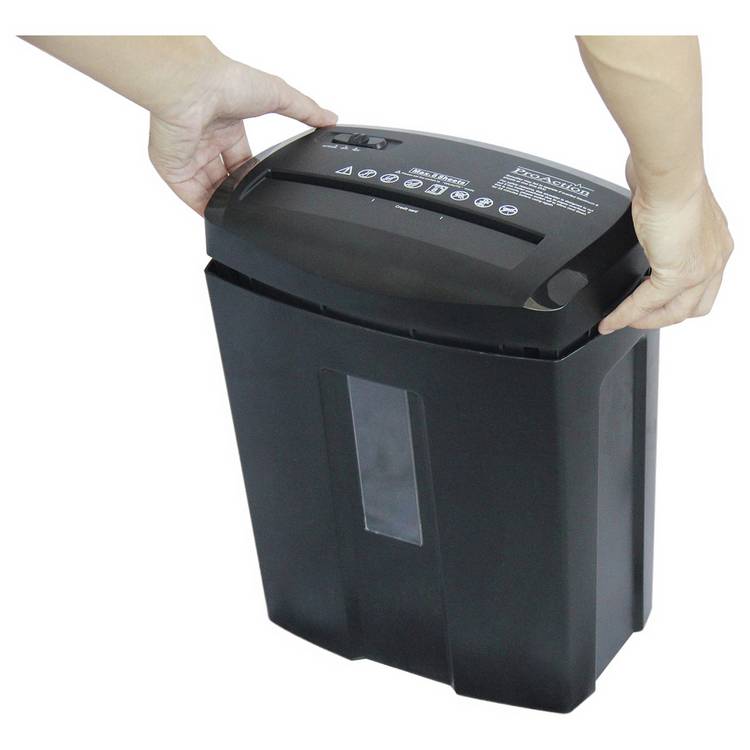 ProAction 8-sheet micro cut shredder 15 litre, imported from the UK