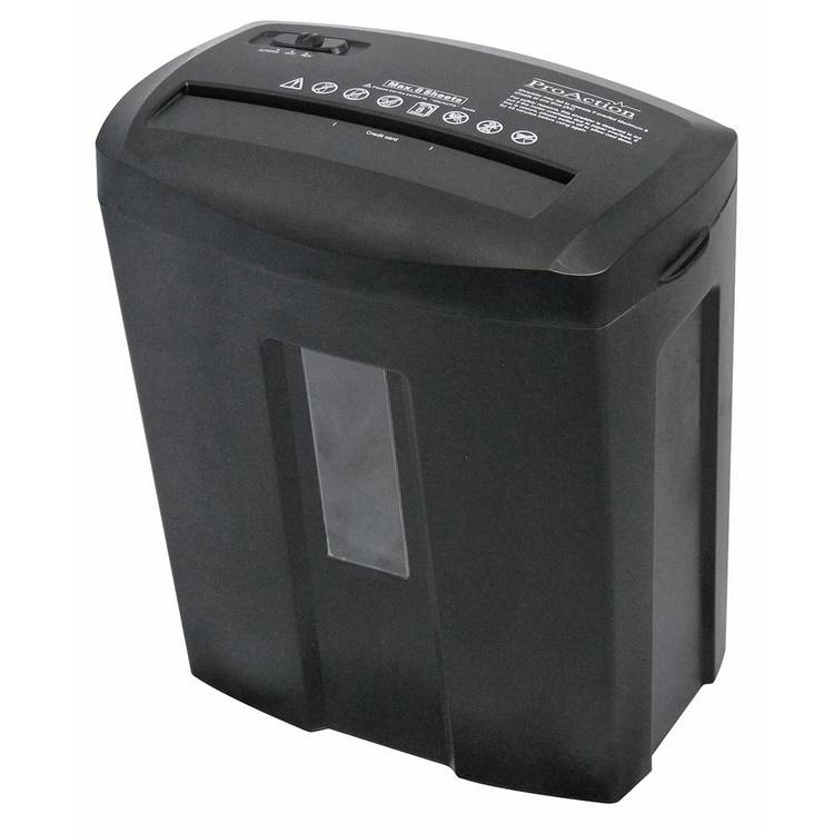 ProAction 8-sheet micro cut shredder 15 litre, imported from the UK