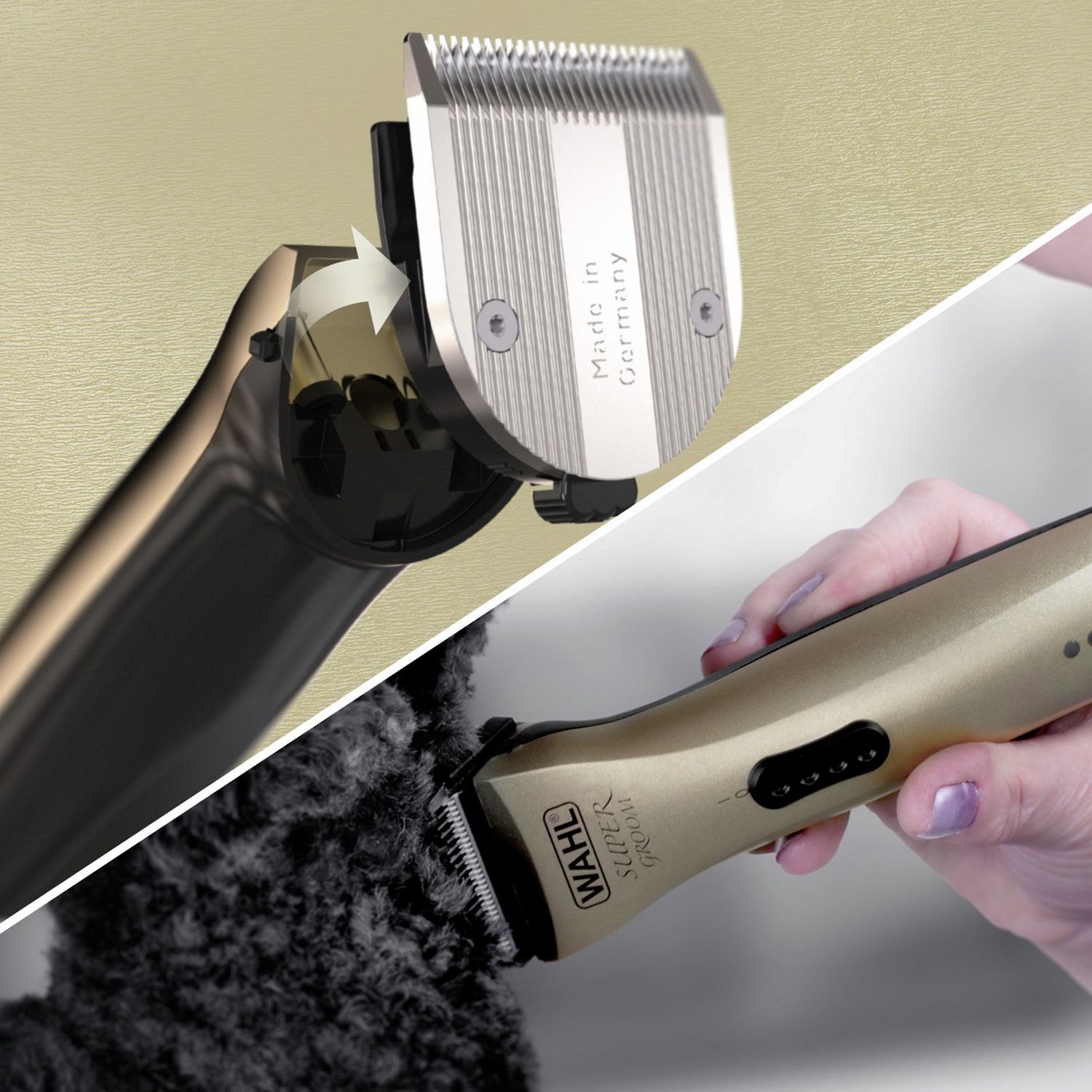 Wahl Super Groom cordless dog clipper and trimmer kit, UK version