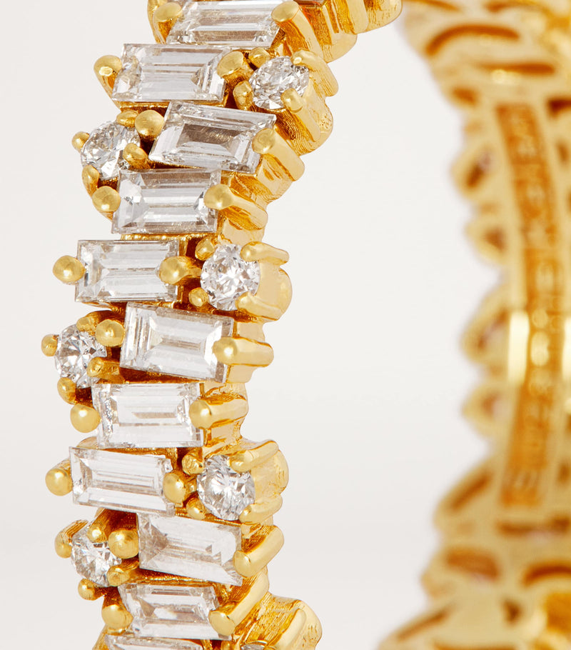 Suzanne Kalan yellow gold diamond eternity ring - British product