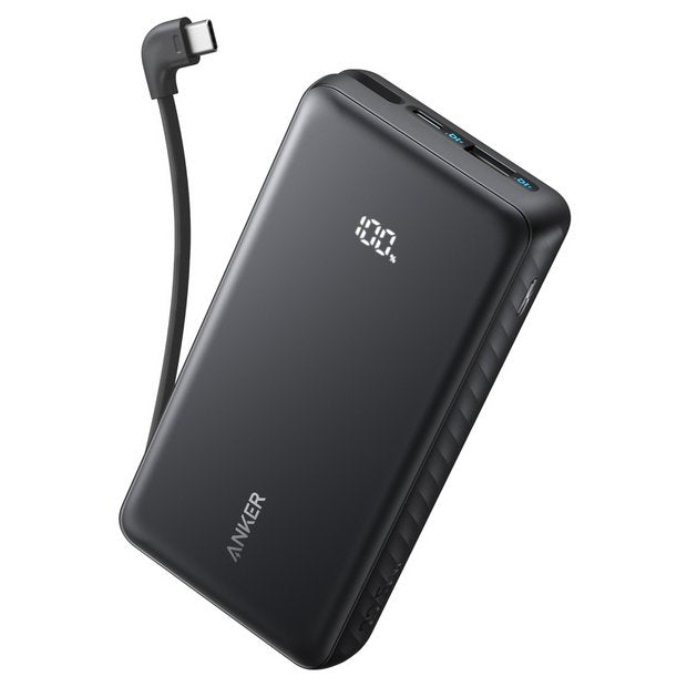 Anker power bank with built-in USB-C cable 20,000mAh - British product
