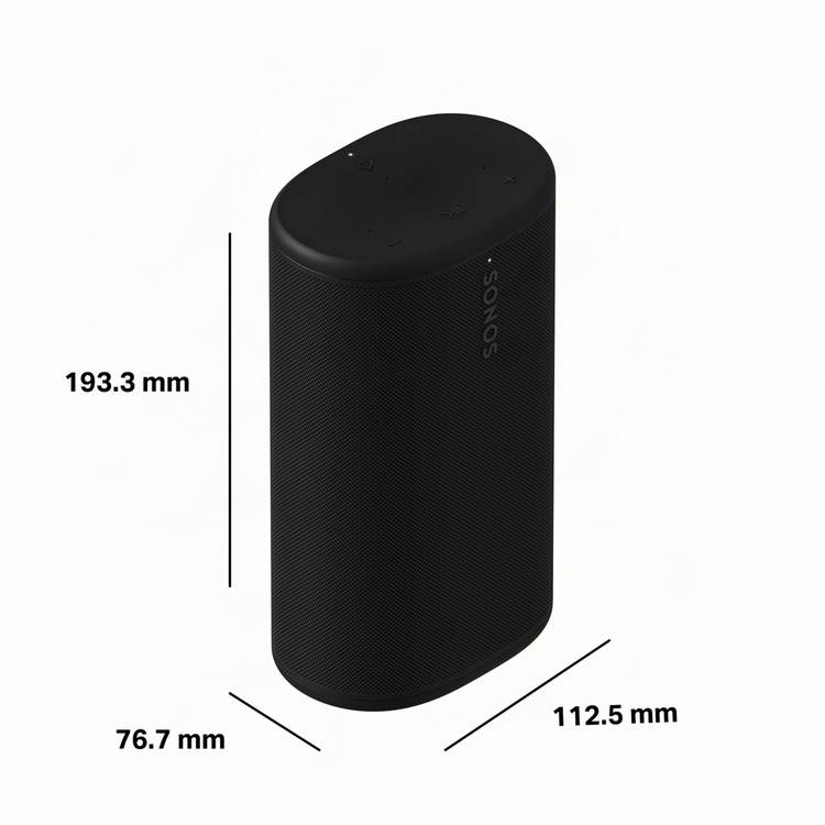 Sonos portable Bluetooth speaker black, imported from the UK