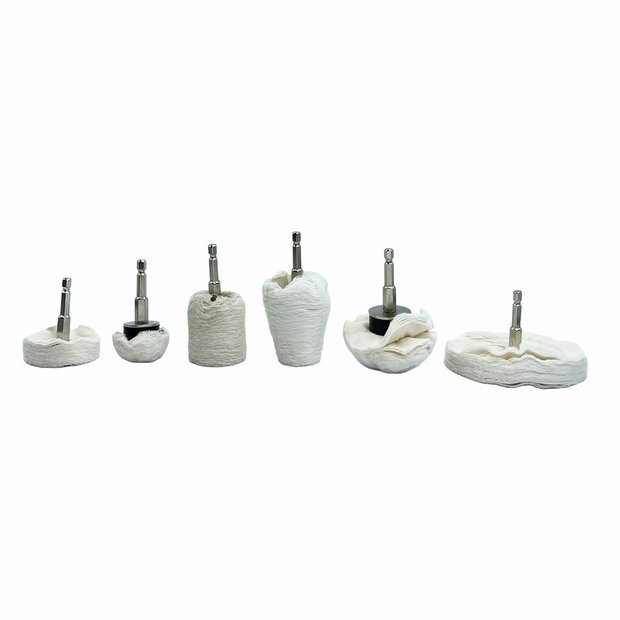 Rolson 6-piece polishing and buffing pads (British brand)