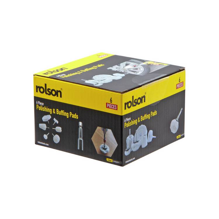 Rolson 6-piece polishing and buffing pads (British brand)