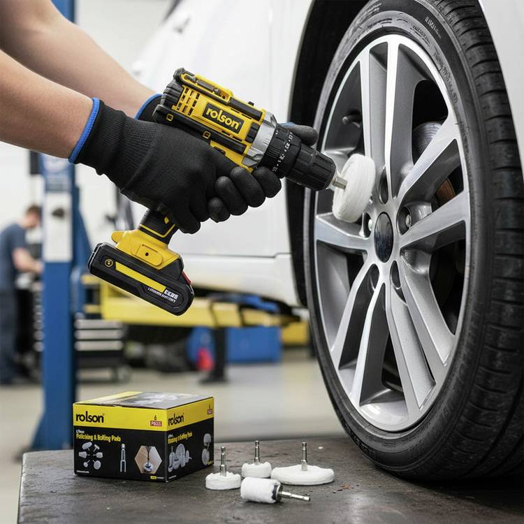 Rolson 6-piece polishing and buffing pads (British brand)
